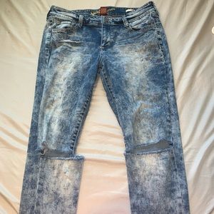 Blue- washed jeans